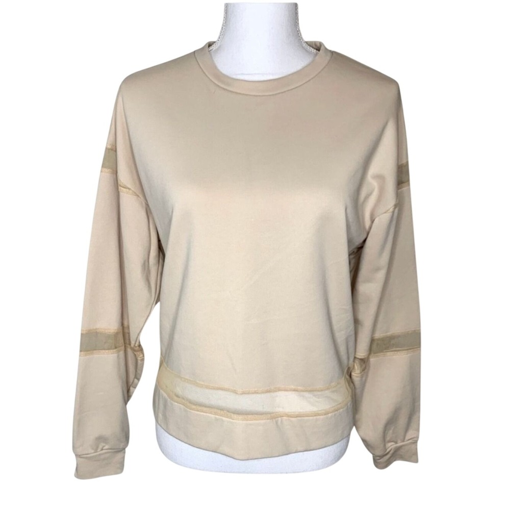 Lea & Viola Crew Neck Long Sleeve Sweatshirt Women Size Small NWOT